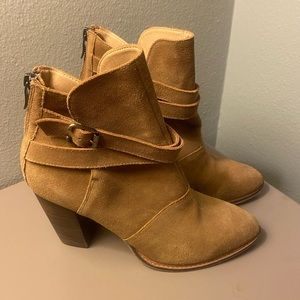 Tan ankle boots